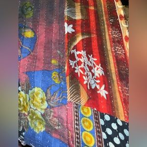 Kantha Quilt Handmade OOAK FULL SIZE NWOT
